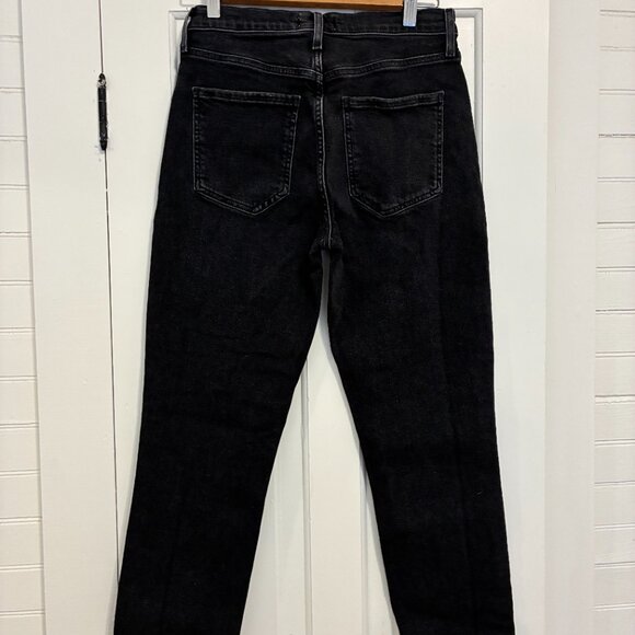 AGOLDE Riley High Rise Straight Crop (STRETCH) In Panoramic - Picture 7 of 7